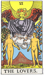 tarot vede�evanje karta Ljubimca